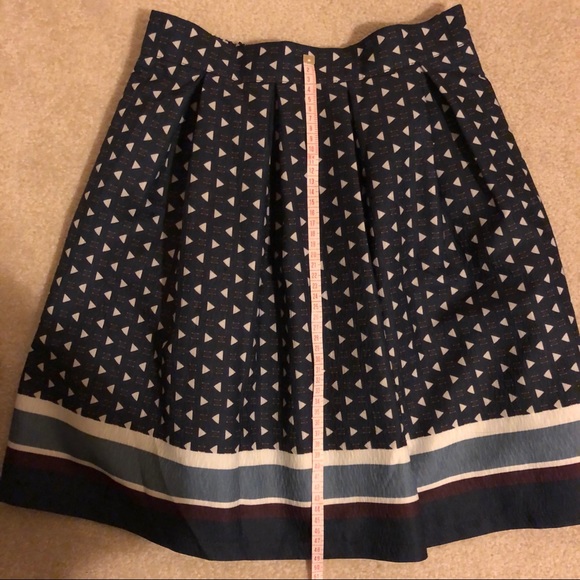 💜Navy Patterned Layered Skirt - Picture 7 of 7